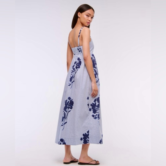 Abercrombie & Fitch Poplin Babydoll Maxi Dress - Picture 5 of 7